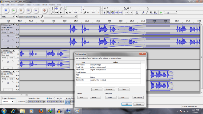 Menyunting Dialog dengan Audacity