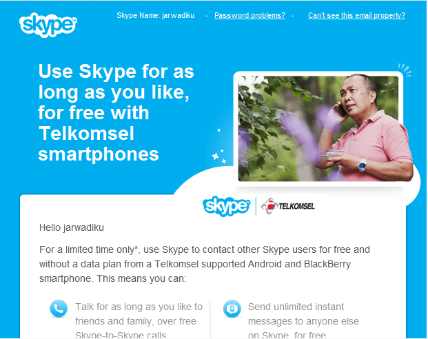 Skype Telkomsel Promo