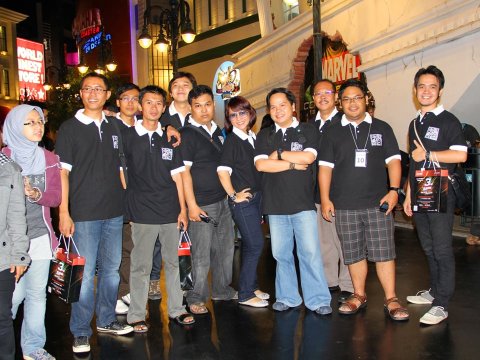 Telkomsel Blackberry Community 3rd Anniversari. Picture was taken at Trans Studio Bandung