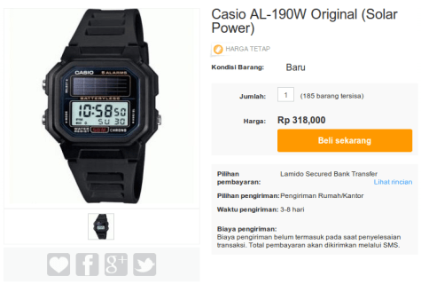 Casio AL-190W