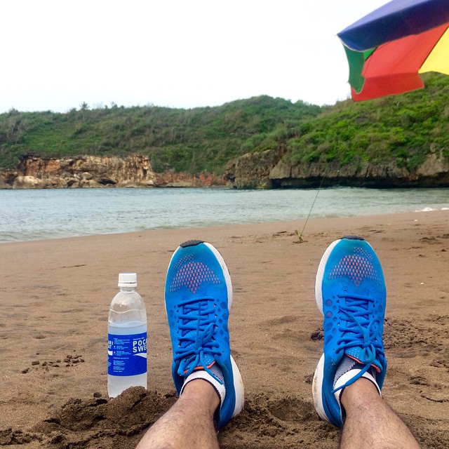 selfood on the beach