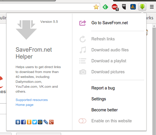 savefromnet helper