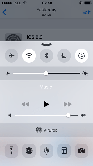 Night Shift iOS 9.3 di iPhone 5s