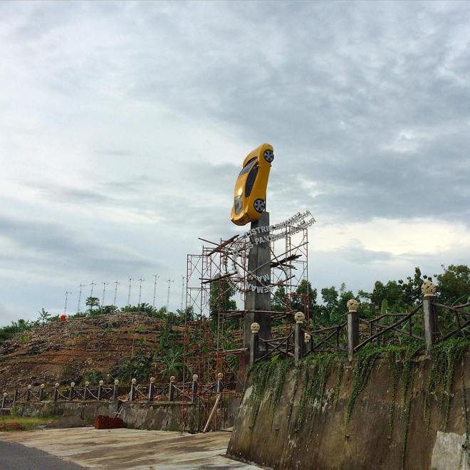 Mobil Listrik di Menara Teknopark Panggang Gunungkidul