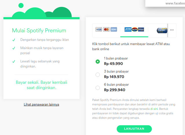 pembayaran Spotify