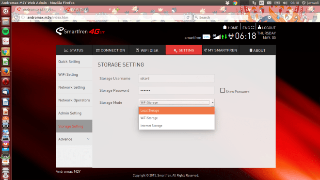 andromax m2y local storage