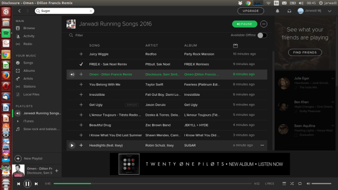 Running Playlist on Spotify