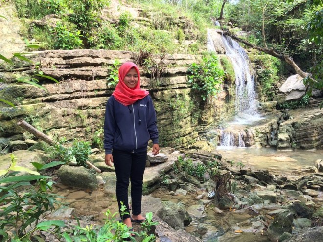 Berpose di Curug Bangunsari - Candisari Semin Gunungkidul