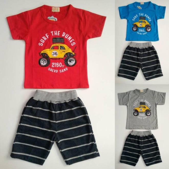 setelan_baju_anak_cowok_golden_boy_mobil_cars__2_7_tahun__di