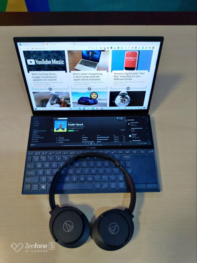 Jarwadi Zenbook UX480FL Audio Technica ATH-ANC500BT